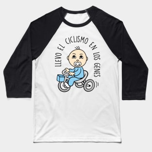 Llevo el cliclismo en los genes (versión niño). Baseball T-Shirt